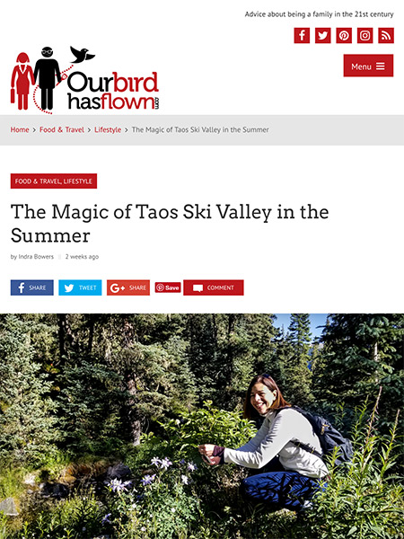 The Magic of Taos Ski Valley in the Summer | ourbirdhasflown.com July 2018