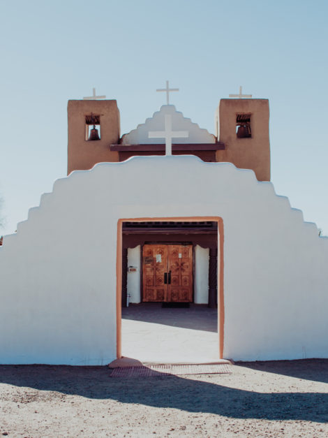 San Geronimo Chapel in Taos Pueblo, New Mexico.