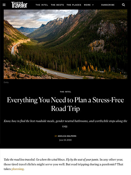 Everything You Need to Plan a Stress-Free Road Trip | cntraveler.com June 2020