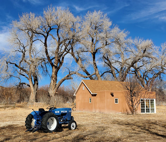 Tractor at Okay Owingeh Pueblo in Northern New Mexico.