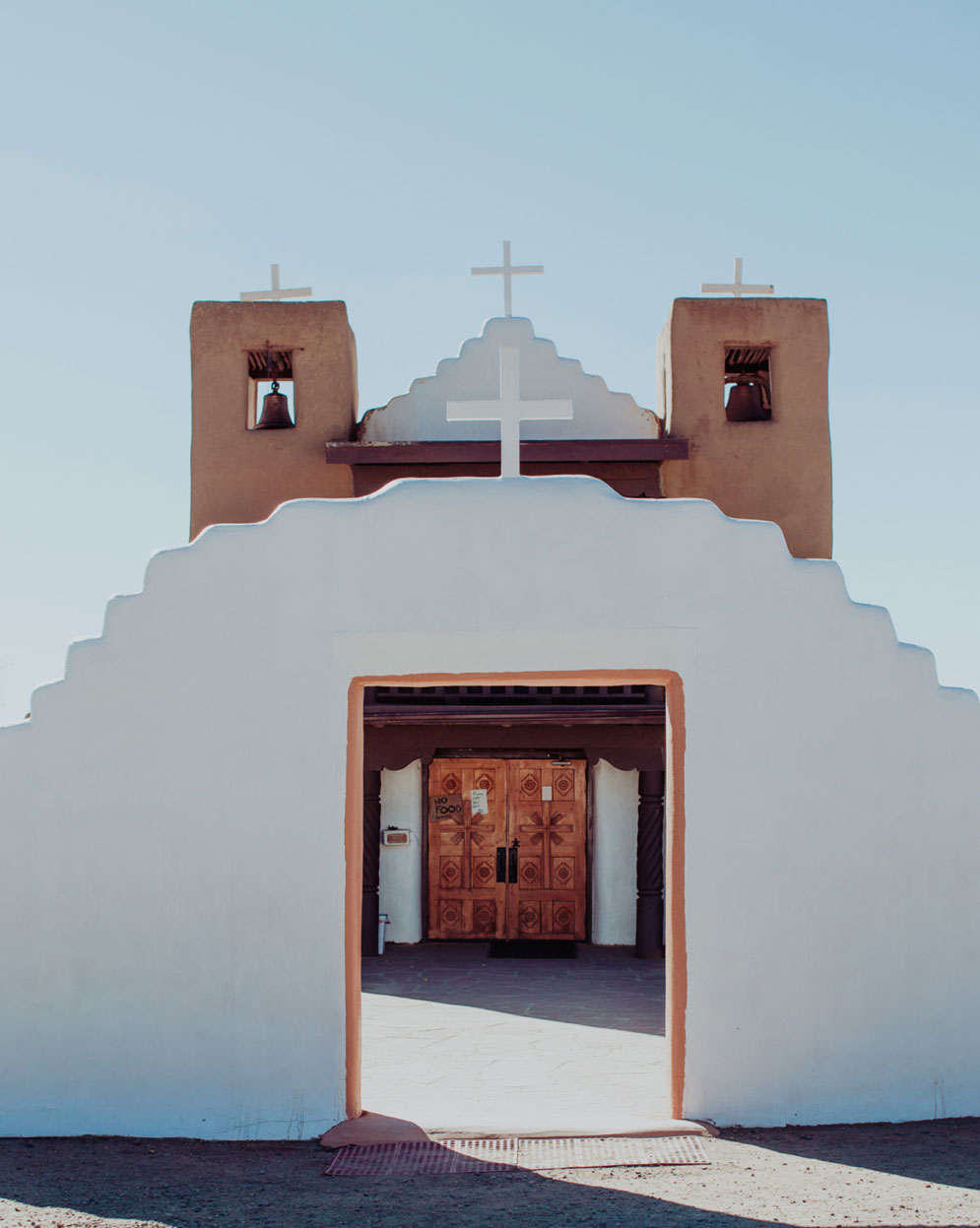 Saint Gerome Church in Taos Pueblo, New Mexico.